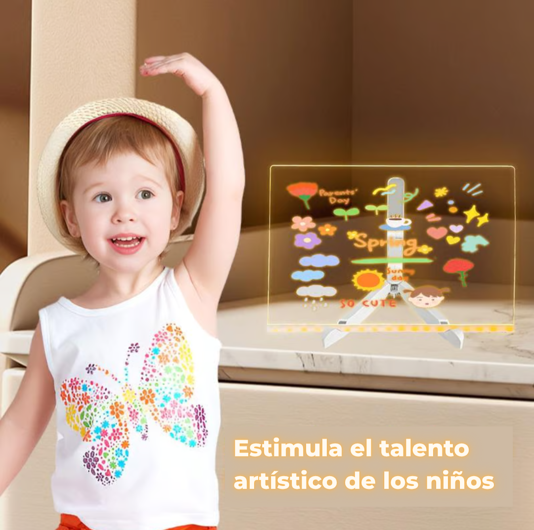 Tablero led acrílico creativo regrabable
