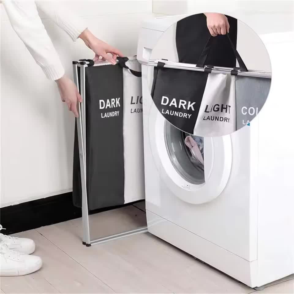 Cesta separadora por colores de ropa sucia